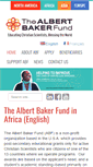 Mobile Screenshot of africa.albertbakerfund.org